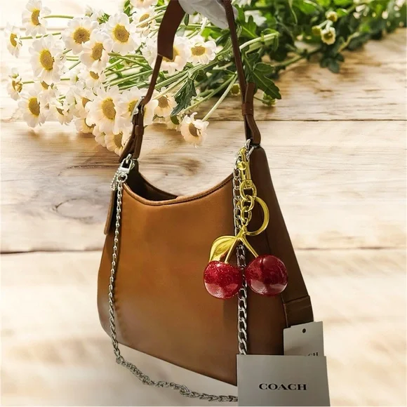 Vintage Coach soho Shoulder Bag Brown color soft Leather 2001 year - Picture 8 of 17